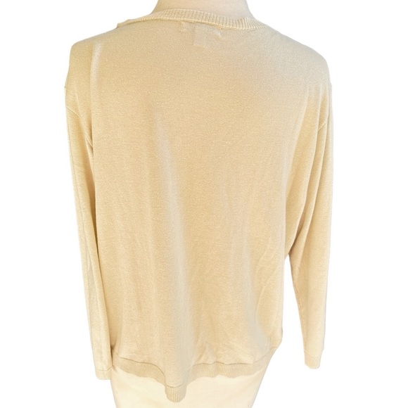 Johnny Was Elodie Silk Cashmere Scarf Front Blouse Sweater Sz S Pullover - Picture 2 of 4